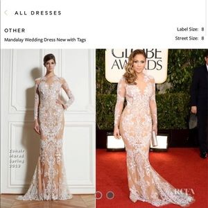 White lace gown Mandalay dress by Julian Joyce